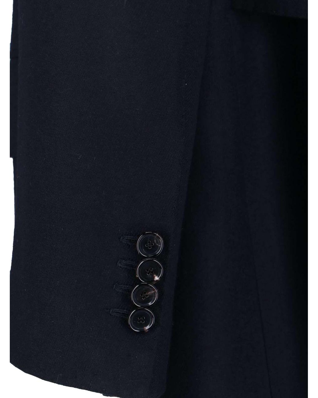Cesare Attolini Blue Double-Breasted Coat for men