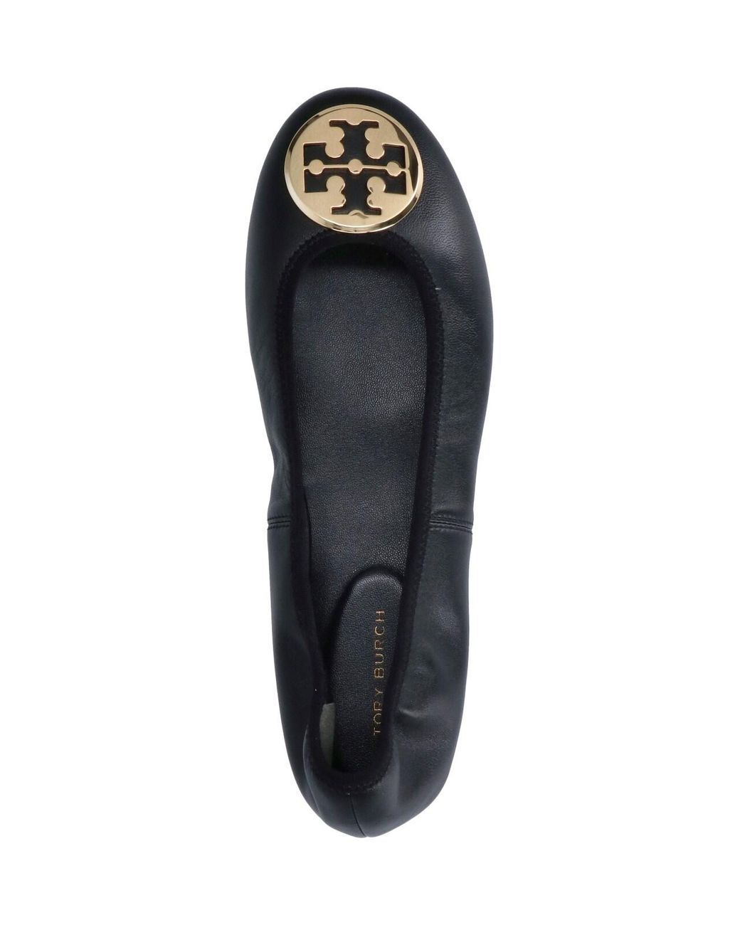 Tory Burch Black “Reva” Ballerinas