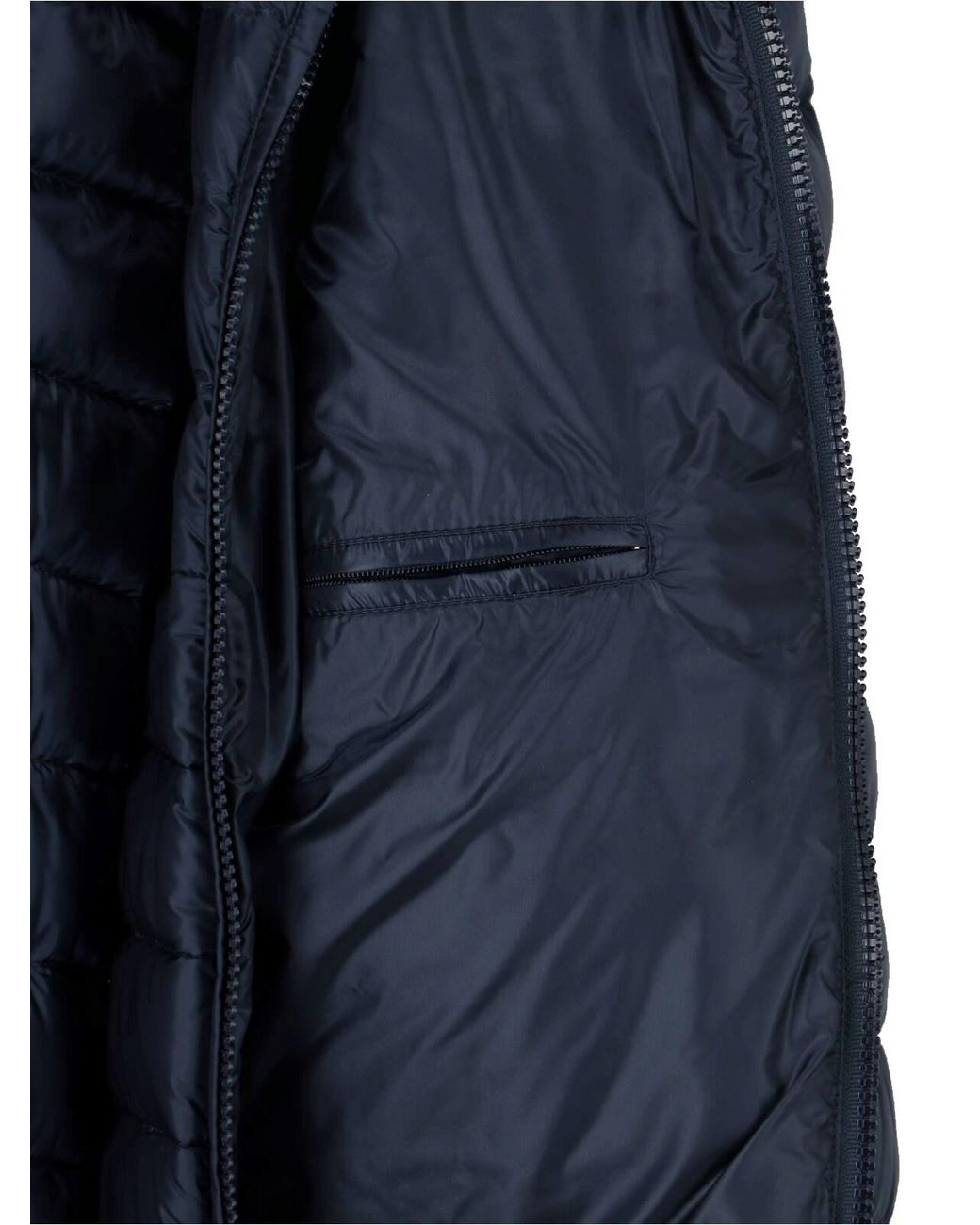 Herno Blue Tailored Casual Jacket With High Collar And Seam Detailing for men