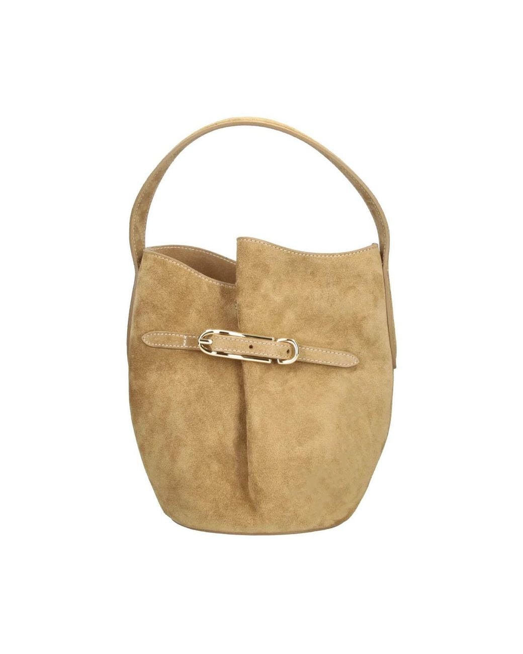Borsa Secchiello "Belted" di Liffner in White
