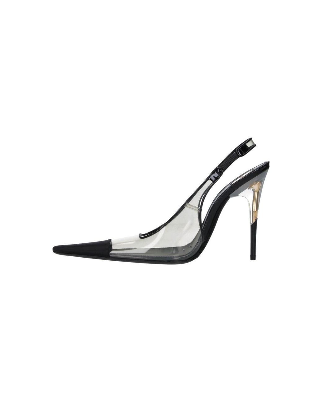 Saint Laurent Metallic Slingback Pumps “Romy”