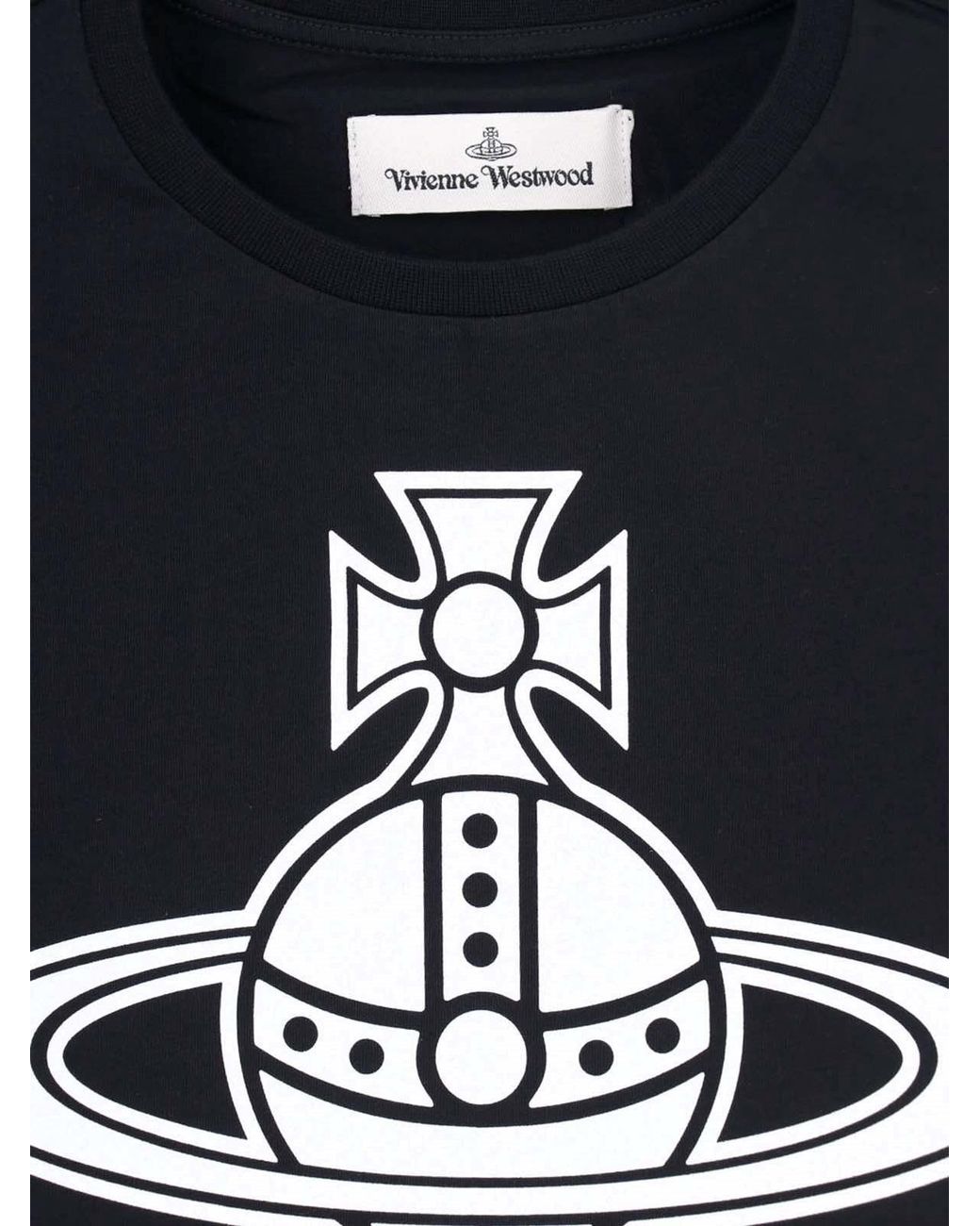 Vivienne Westwood Black Orb Logo Graphic T-Shirt