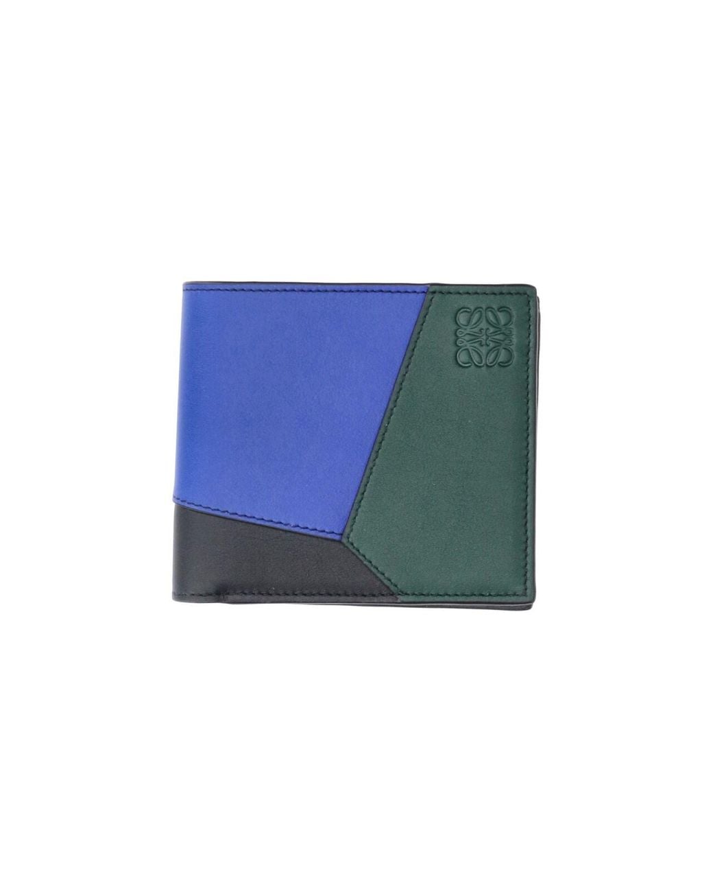 Loewe Blue Bifold Wallet "Puzzle" for men