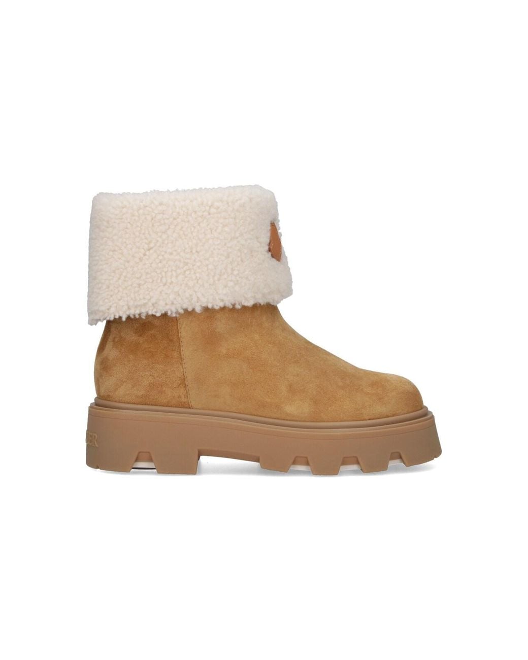 Moncler Natural 'Aurea' Ankle Boots