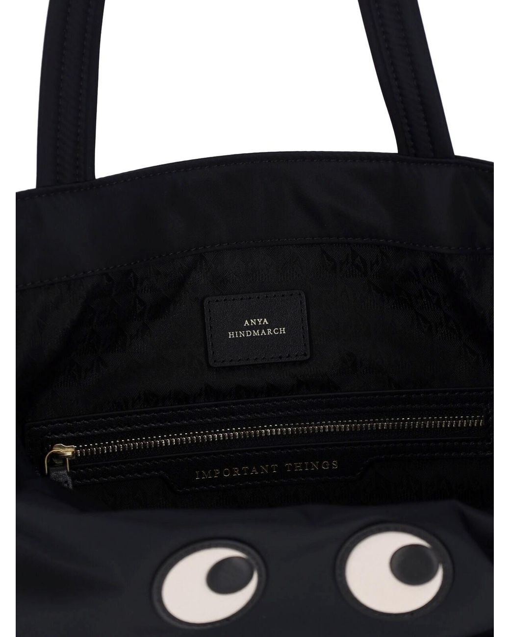 Anya Hindmarch Black Bags Fabric 1: Econyl