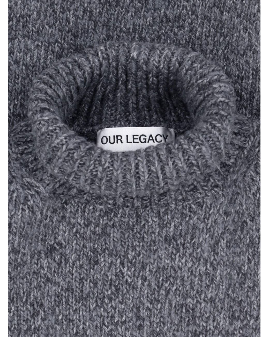 Our Legacy Gray Twisted Wool Sweater For for men