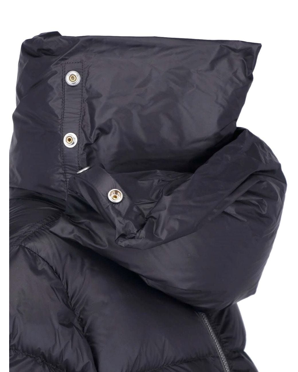 Rick Owens Blue Cropped Down Jacket "Tower"
