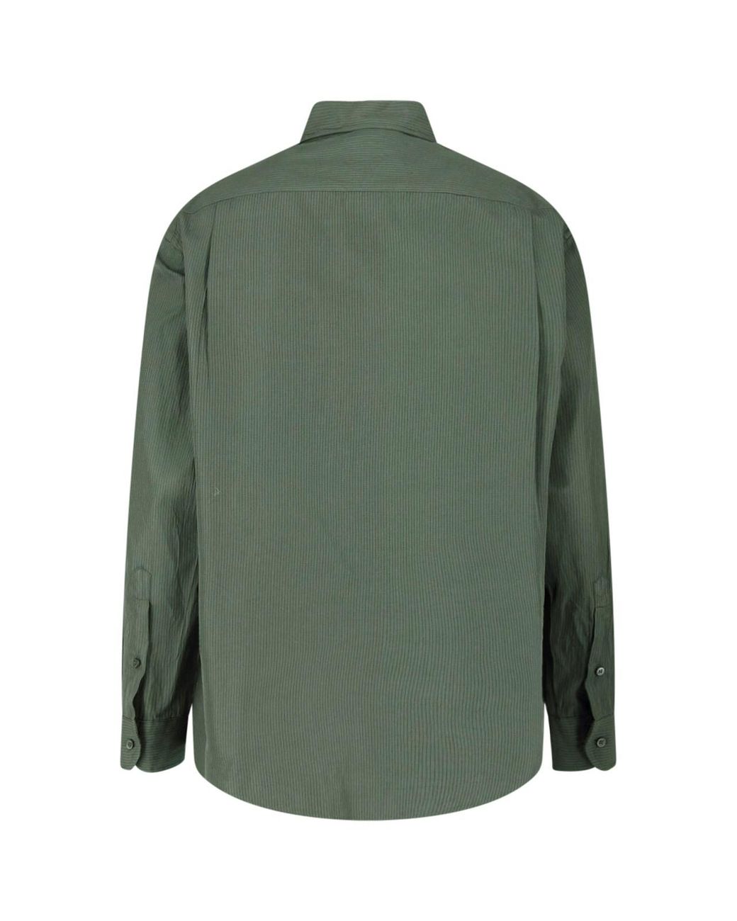 Kaptain Sunshine Green Striped Shirt for men