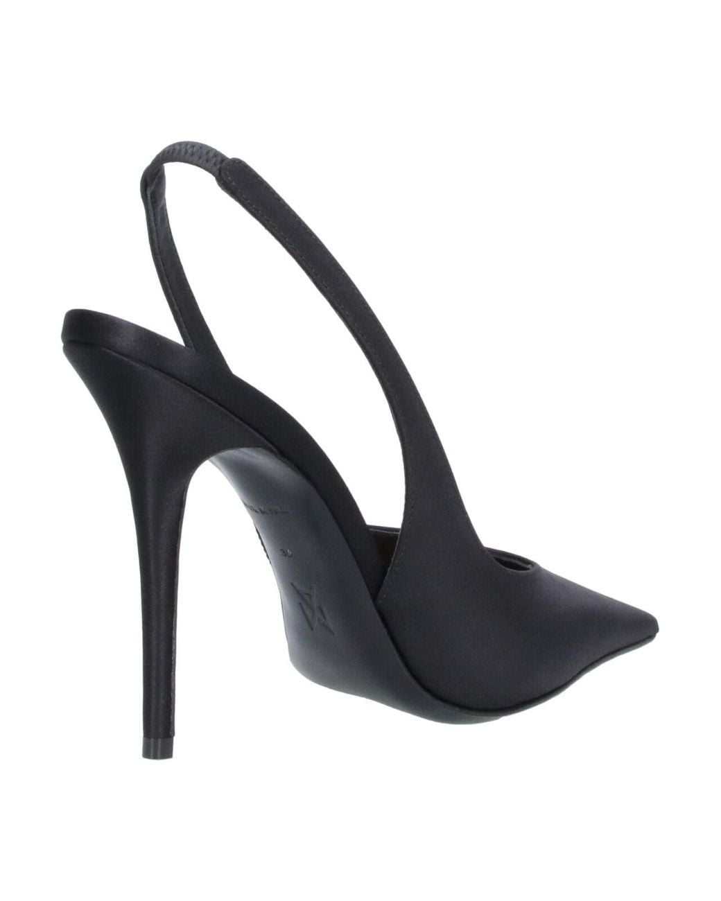 AMINA MUADDI Black Pointed Toe Slingback Pump