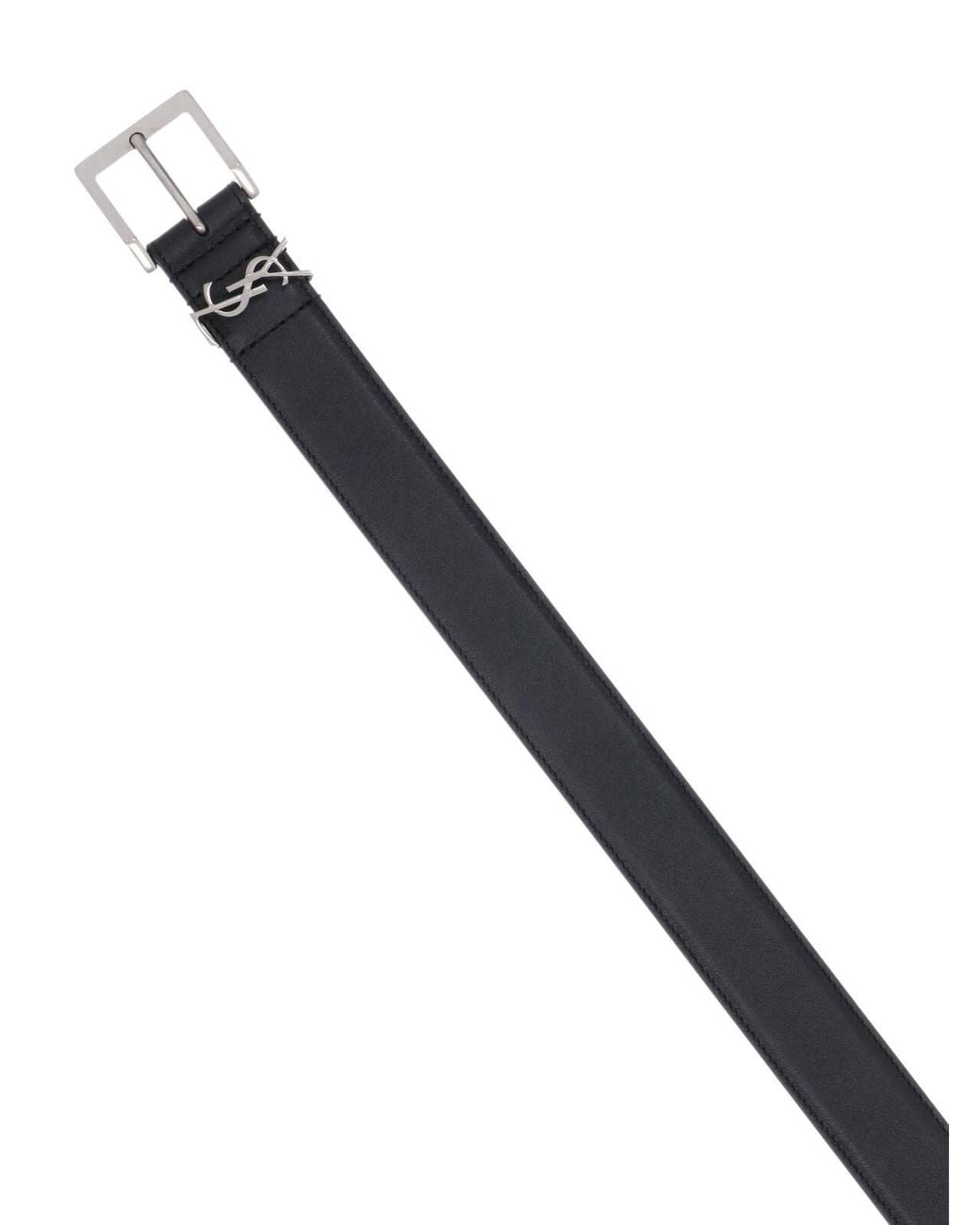 Saint Laurent Black “Cassandre” Belt for men