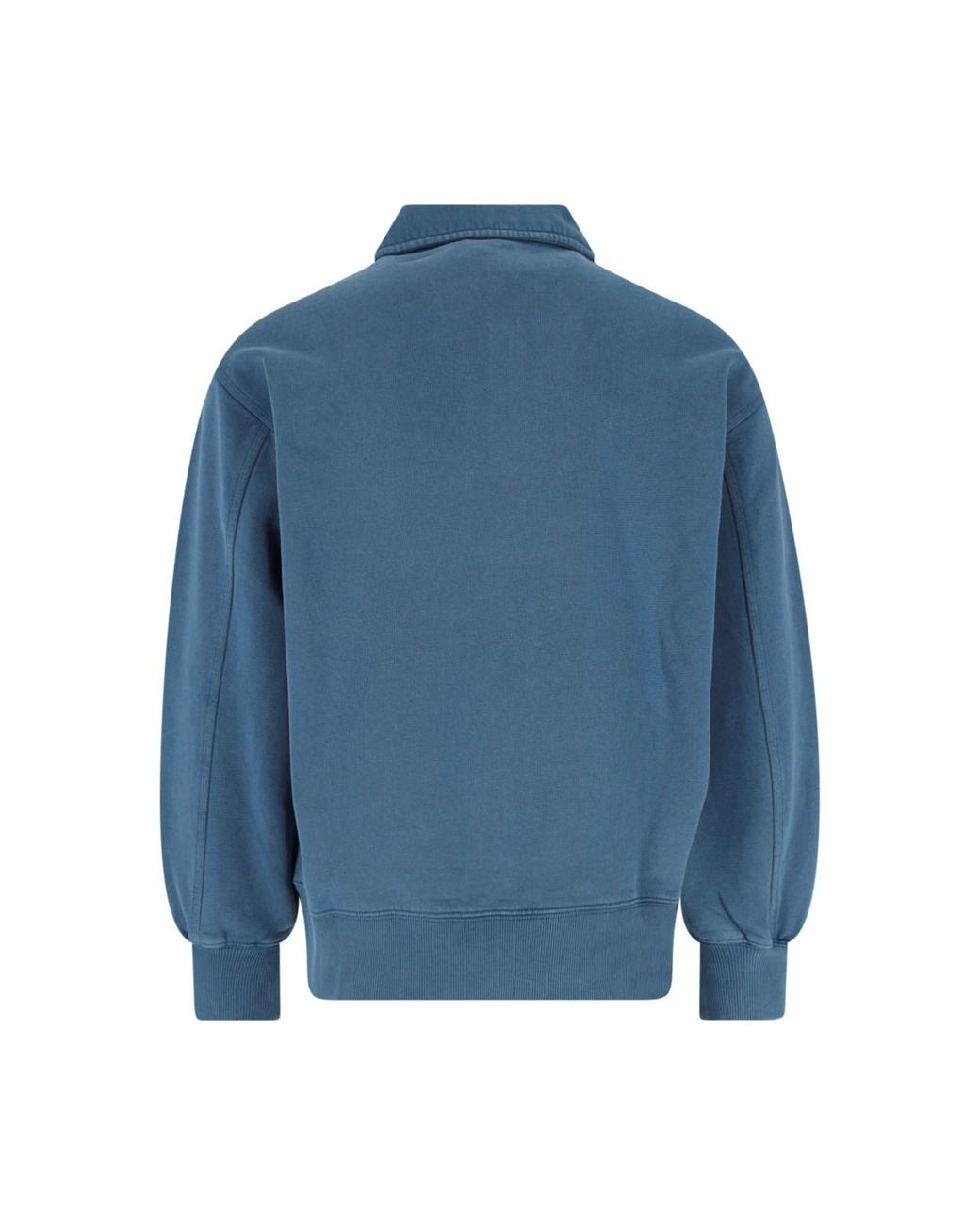 Carhartt Blue Sweatshirt Half Zip Detroit for men