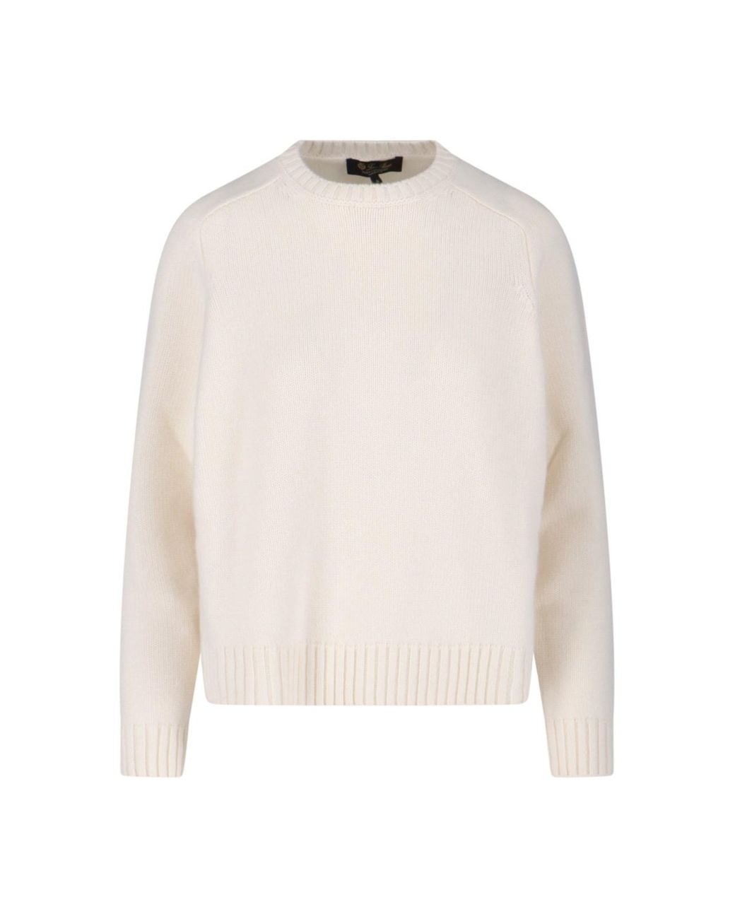 Loro Piana White 'Parksville' Sweater