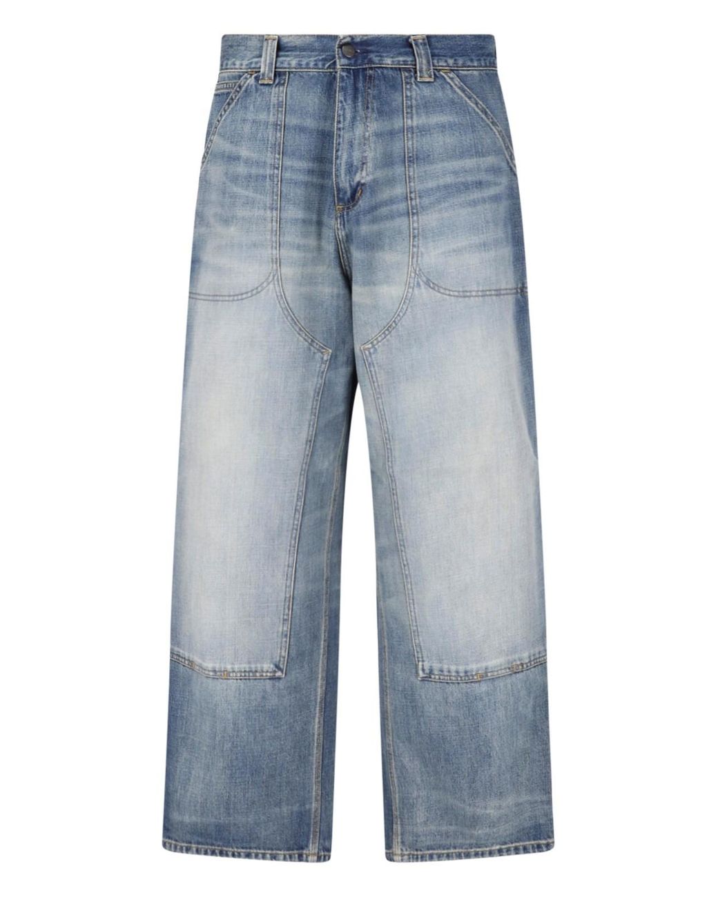 Carhartt Blue Pants "Brandon Double Knee" for men