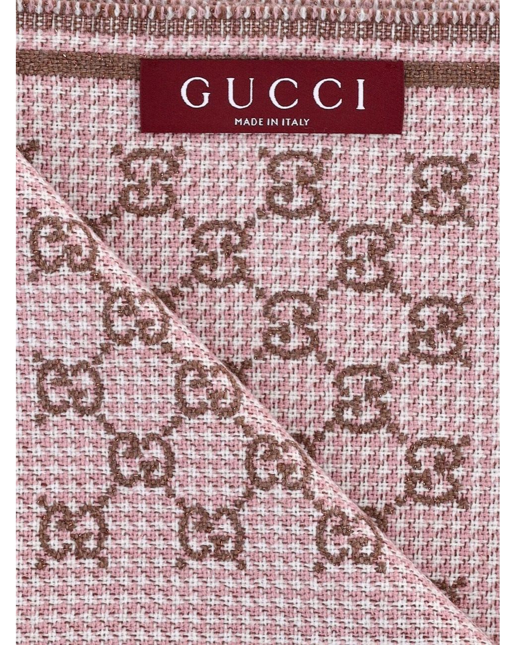 Gucci Brown Scarf "Gg Supreme"
