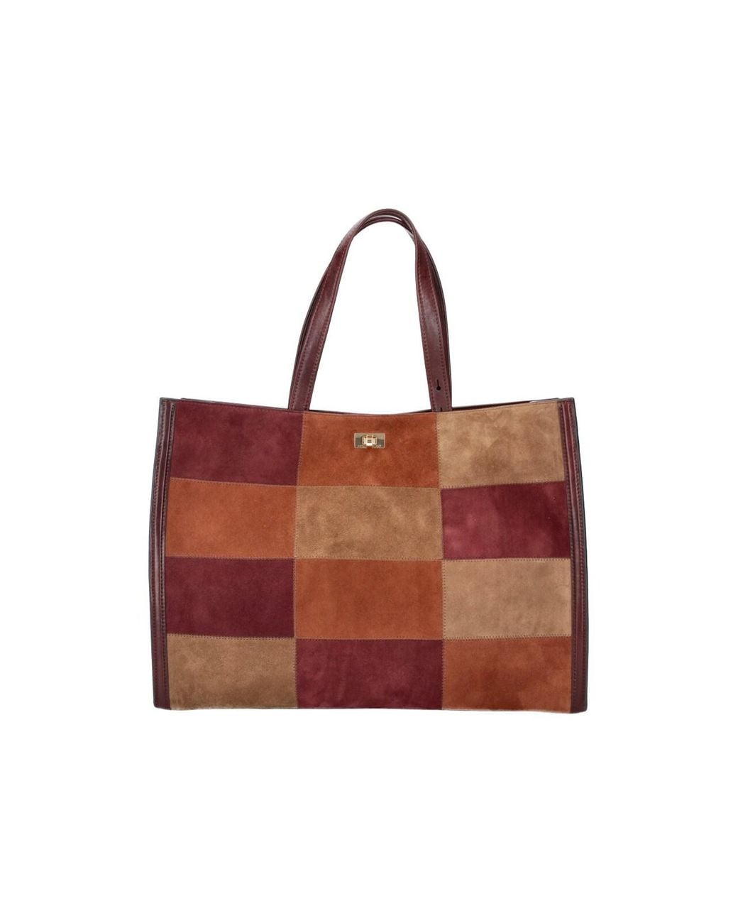 Anya Hindmarch Red Tote Bag "Mortimer Patchwork"