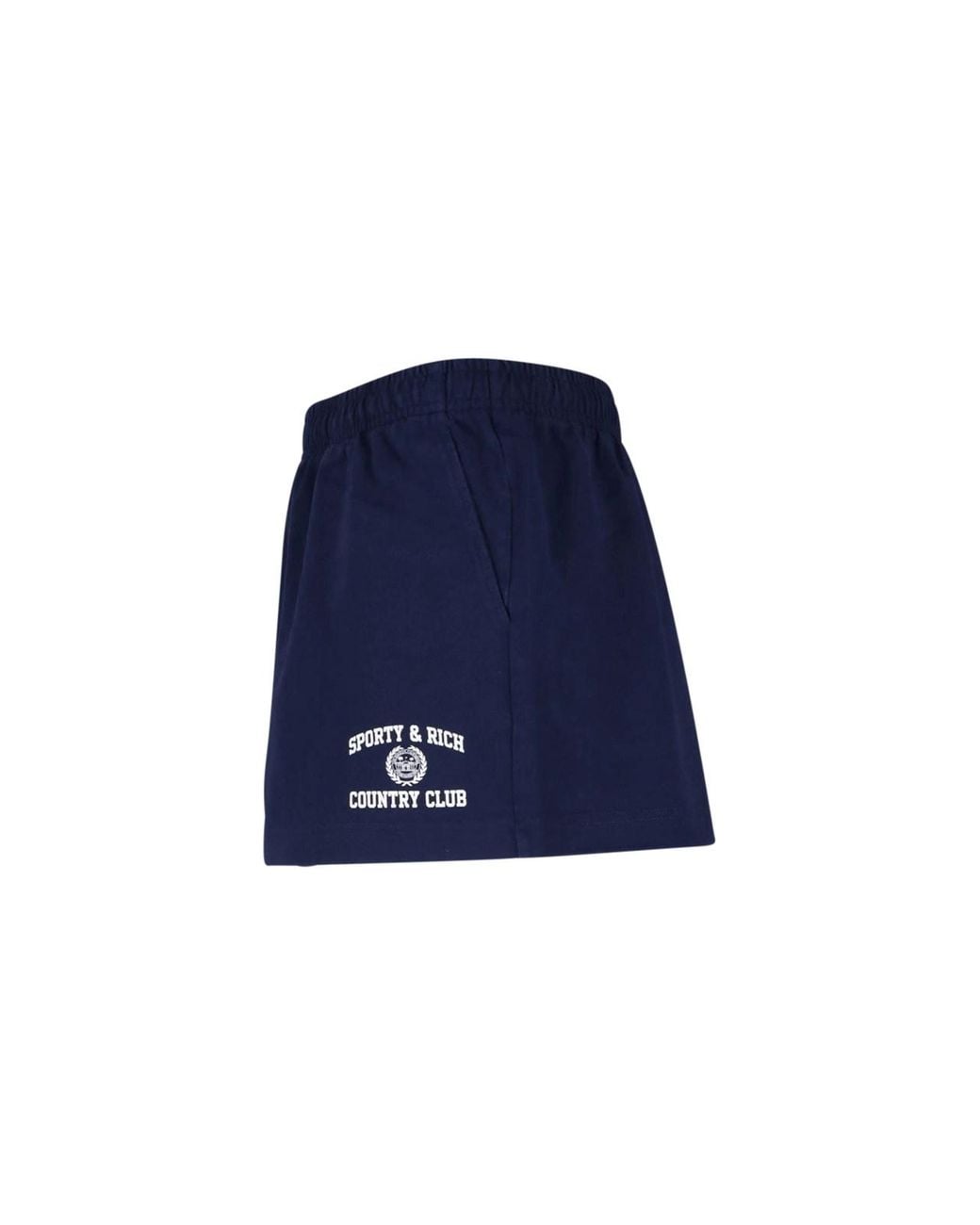 Sporty & Rich Blue Graphic Print Running Shorts
