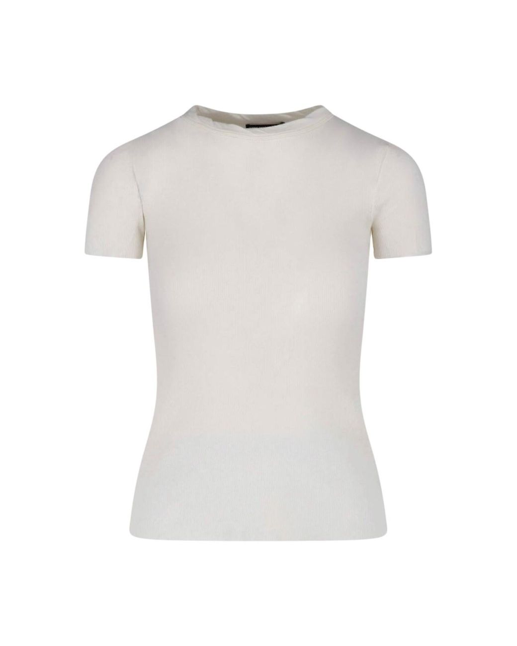 James Perse White Fitted Short Sleeve T-Shirt