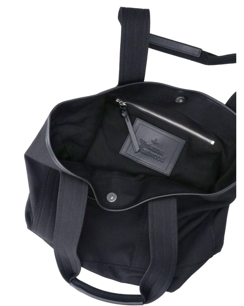 Vivienne Westwood Black Small Tote Bag “Grant”