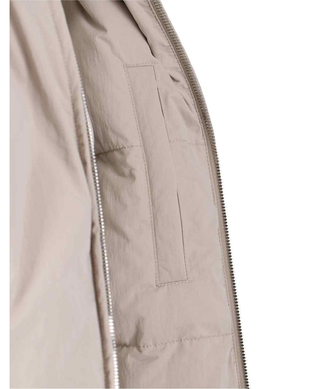 Bottega Veneta Gray Braided Down Jacket