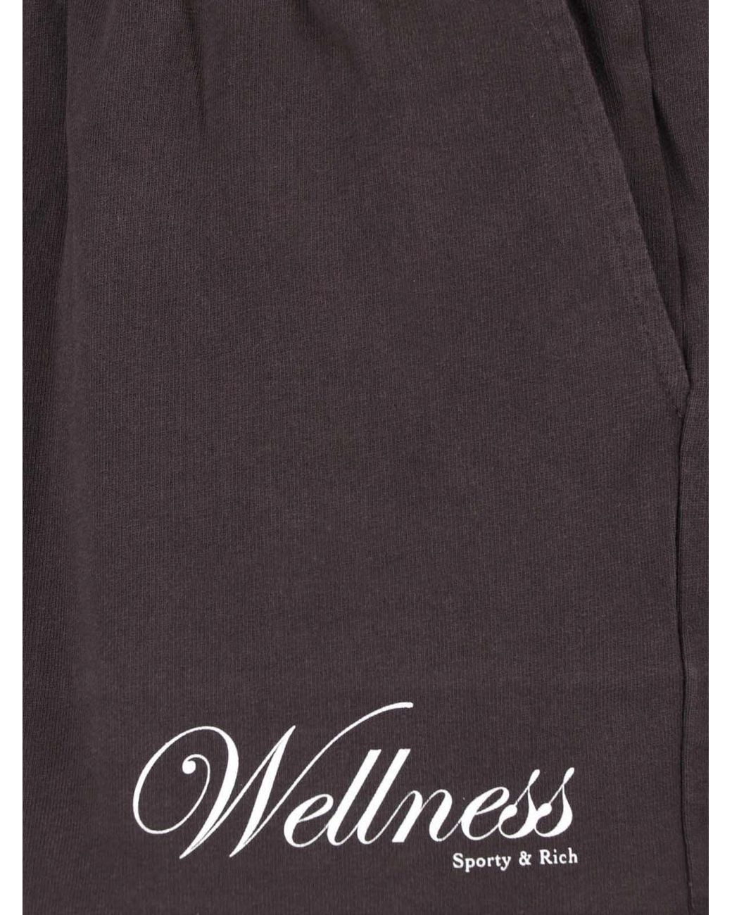 Sporty & Rich Brown Sport Shorts "1800 Health Disco"