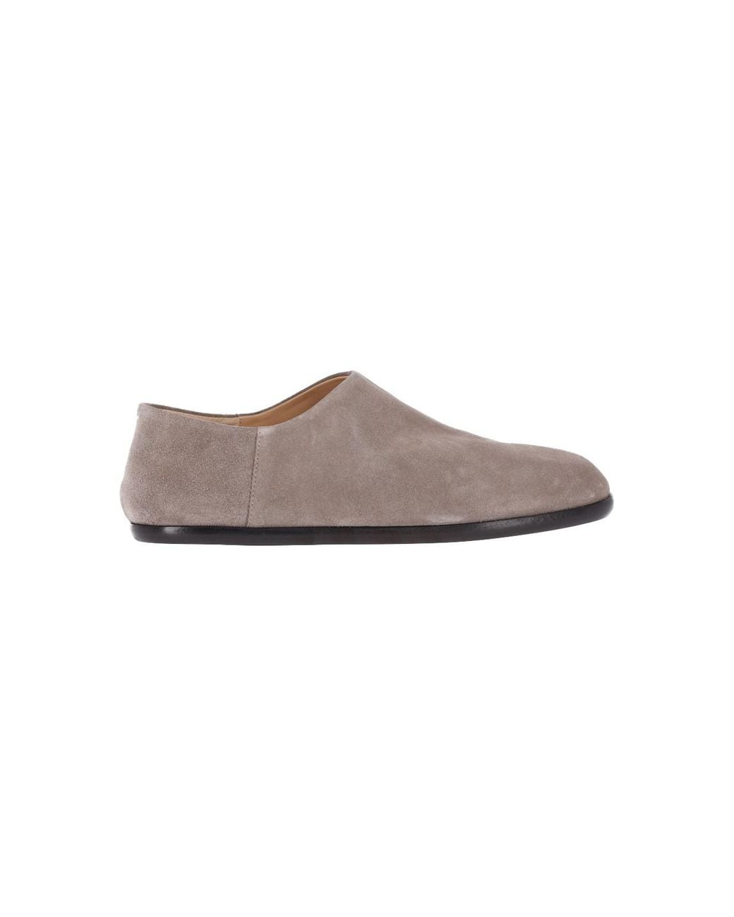 Maison Margiela Gray Suede Slip-On Shoes for men