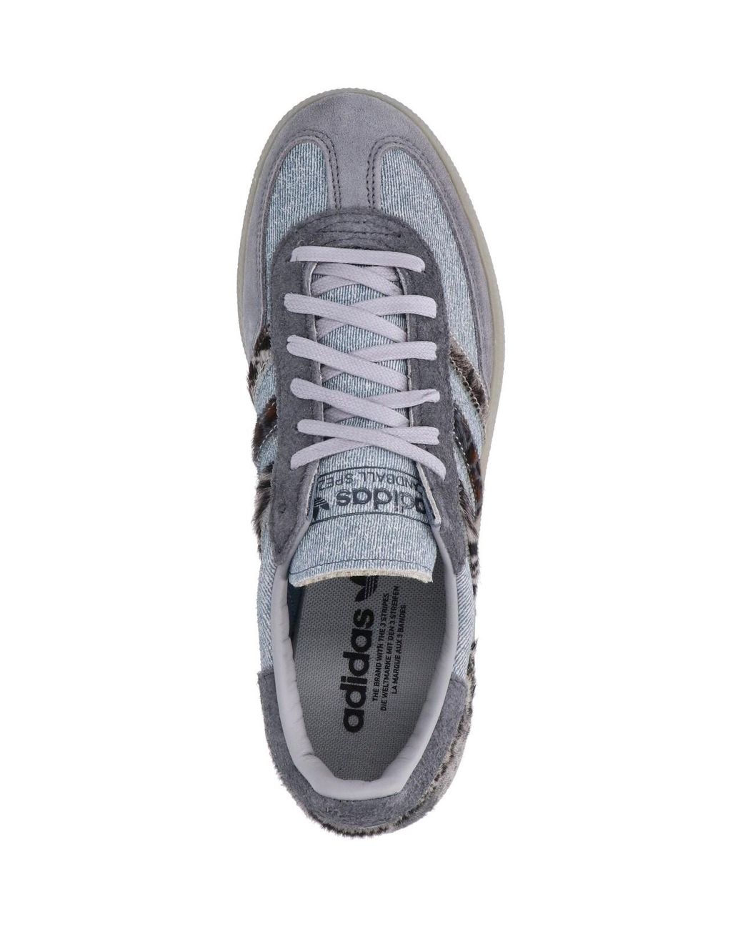 Adidas Blue Low-Top Leather And Textile Sneakers for men