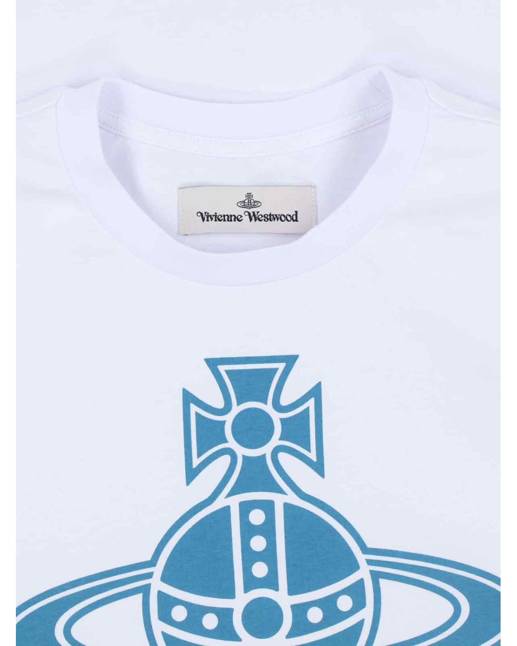 Vivienne Westwood White Graphic Logo Cotton T-Shirt