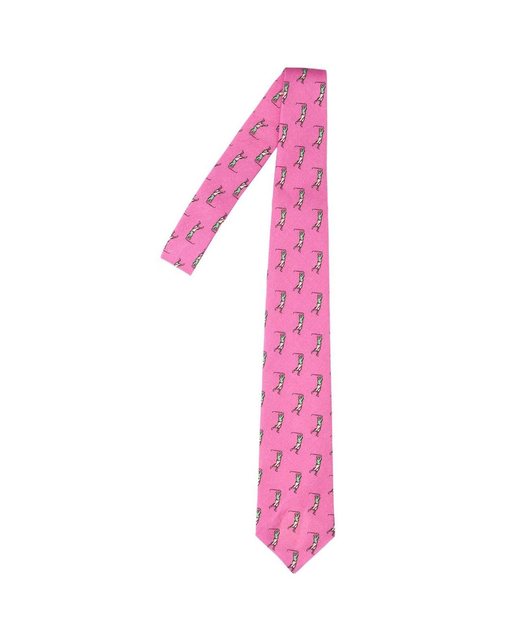 Polo Ralph Lauren Pink Printed Linen Tie for men