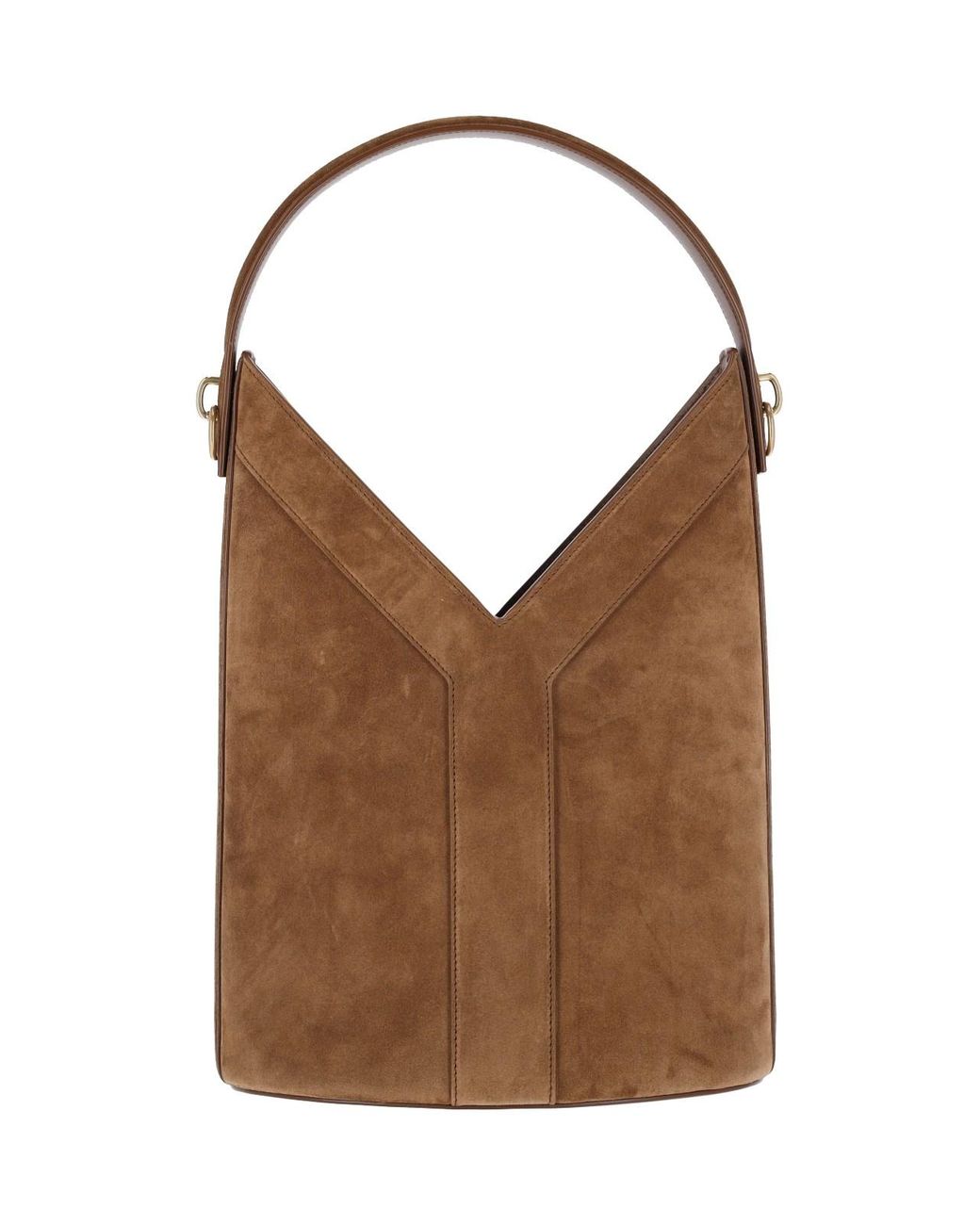 Saint Laurent Brown Bucket Bag "Y"