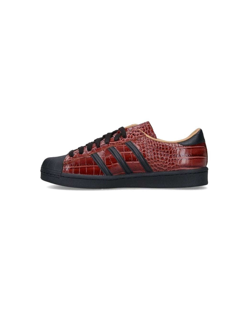Adidas Red Sneakers Pelle