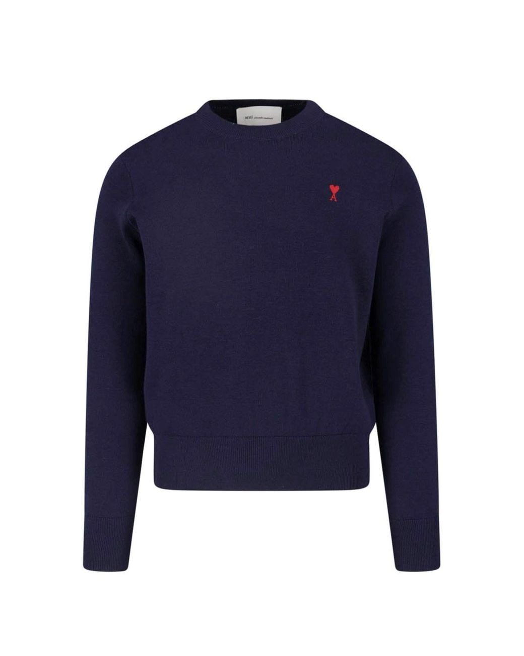 AMI Blue Ami De Caur Wool Sweater for men
