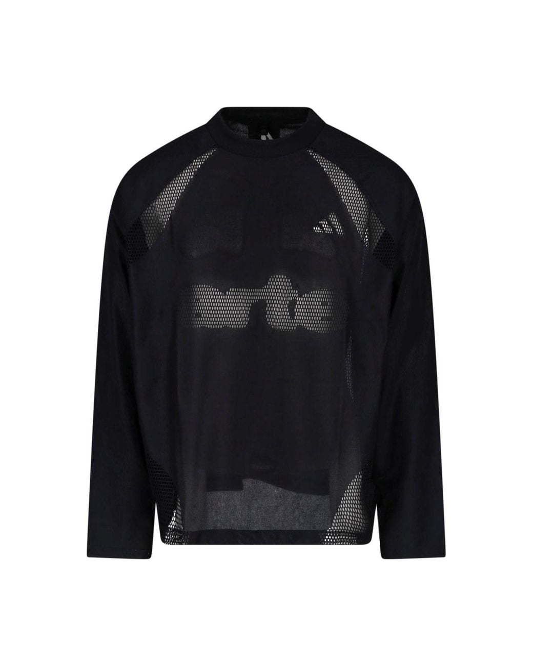 Adidas Black X Arte Double-Layer Logo T-Shirt for men