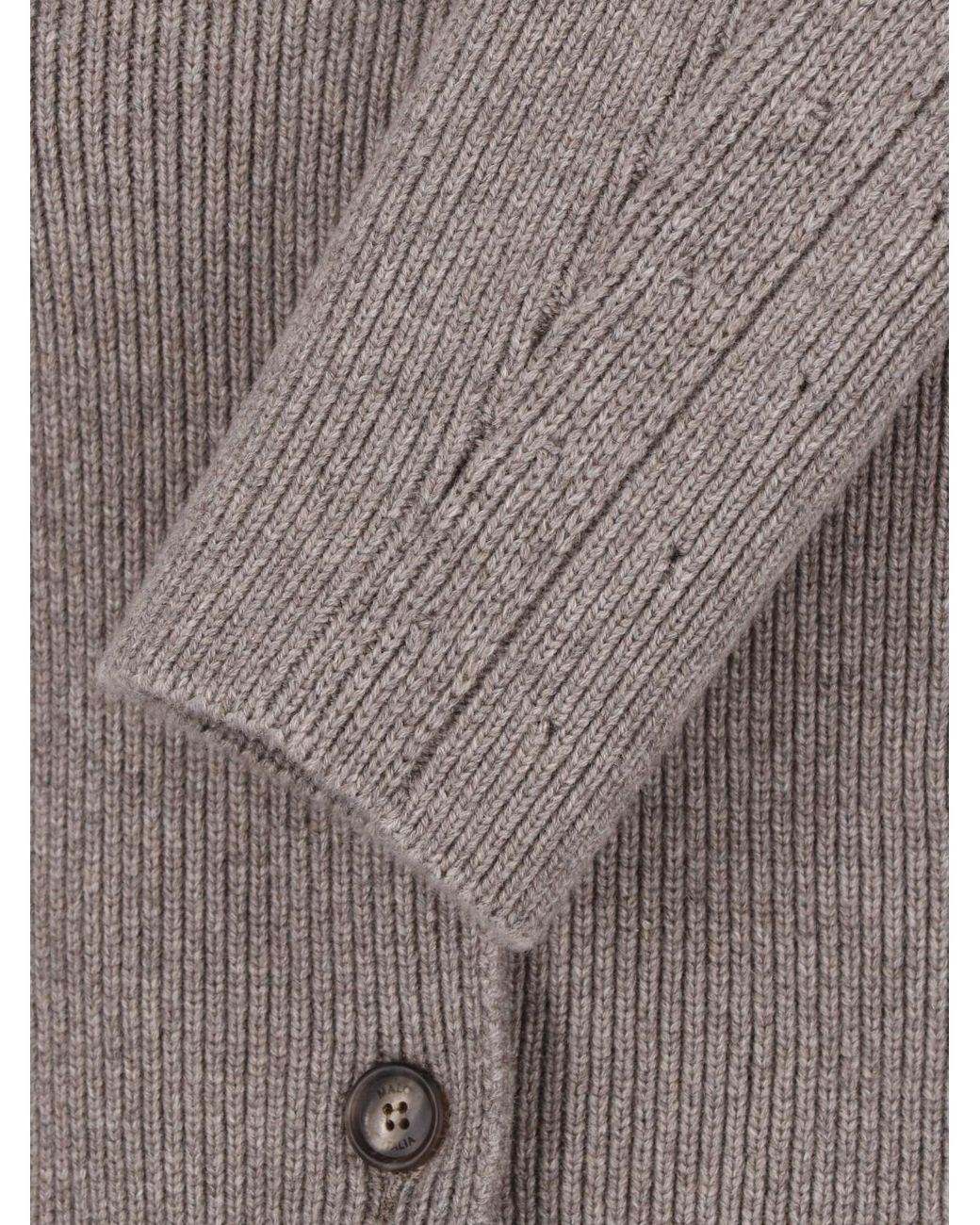 Malo Gray Cashmere Cardigan
