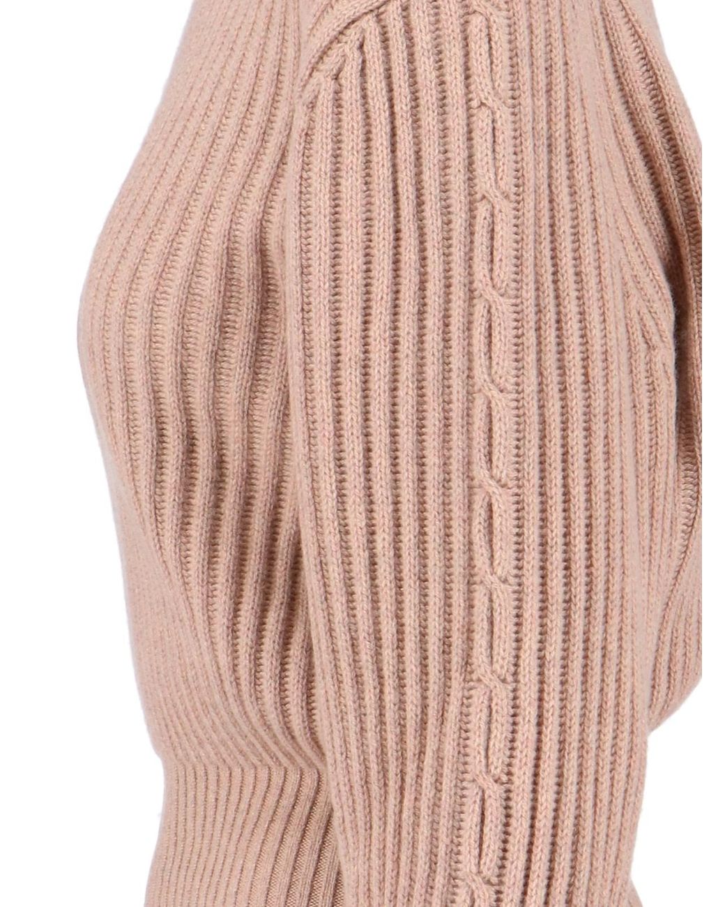 Loro Piana Pink Cashmere Crew Neck Sweater