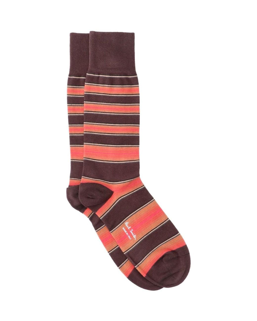 Paul Smith Red Striped Crew Socks for men