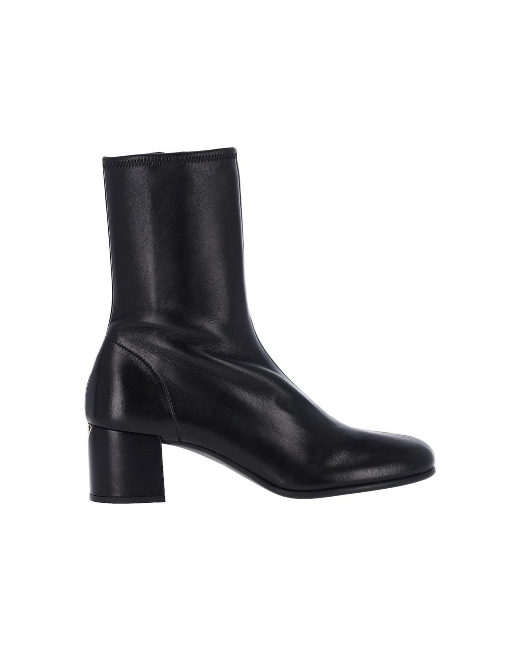 Prada Black Nappa Ankle Boots
