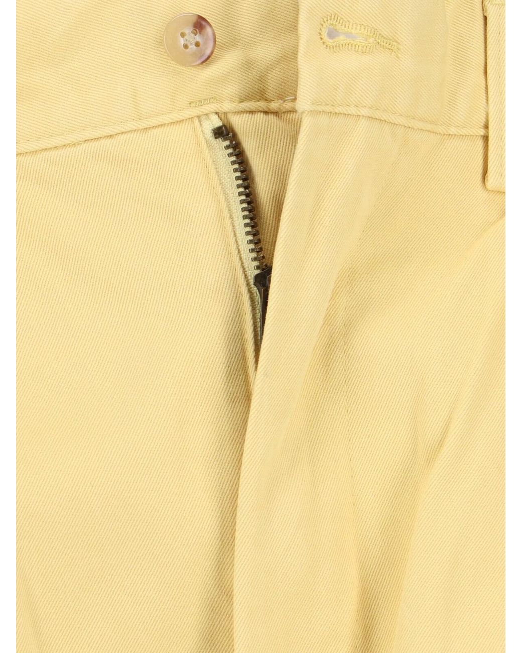 Polo Ralph Lauren Yellow Trousers Cotton for men