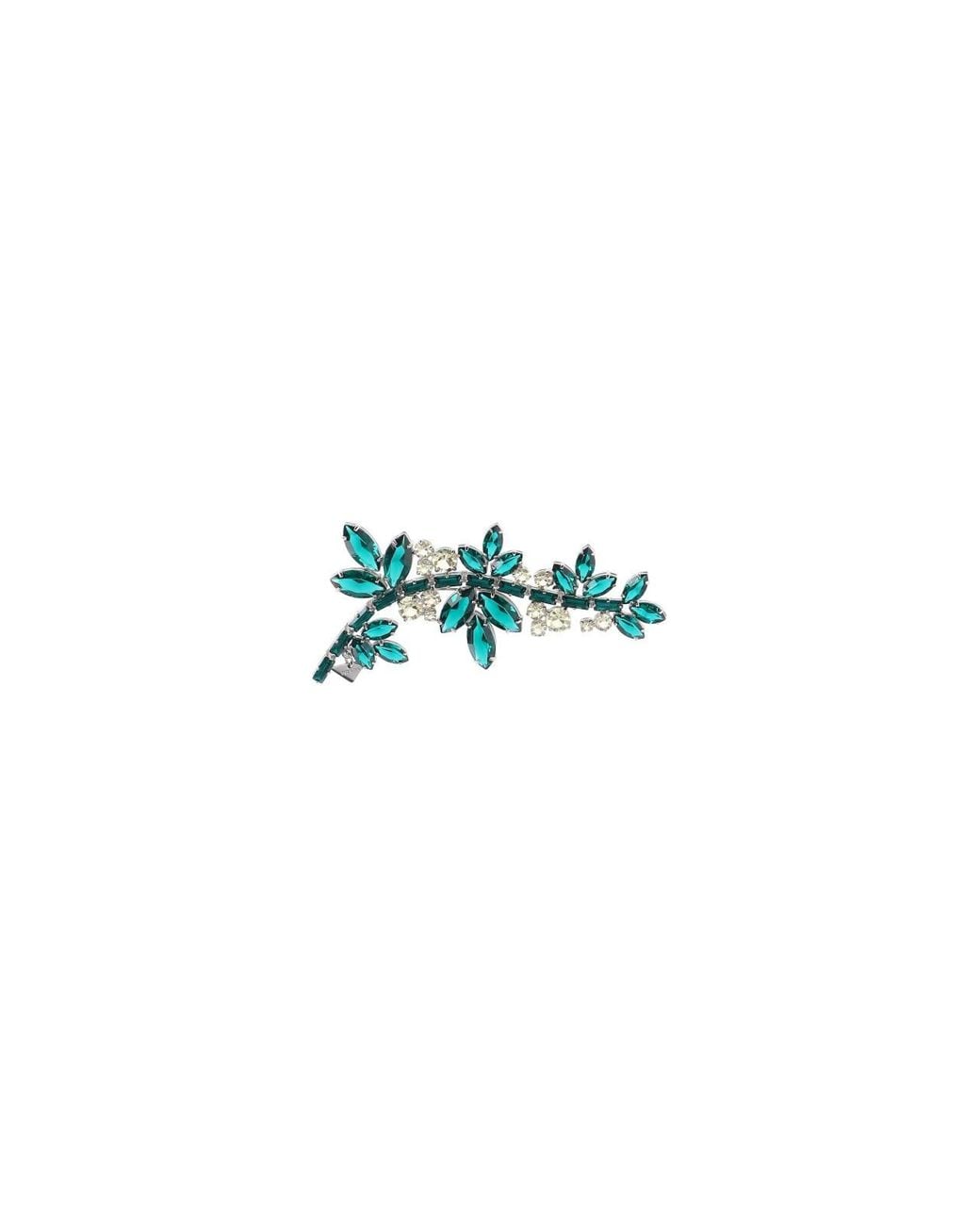 Prada Blue Crystal Brooch