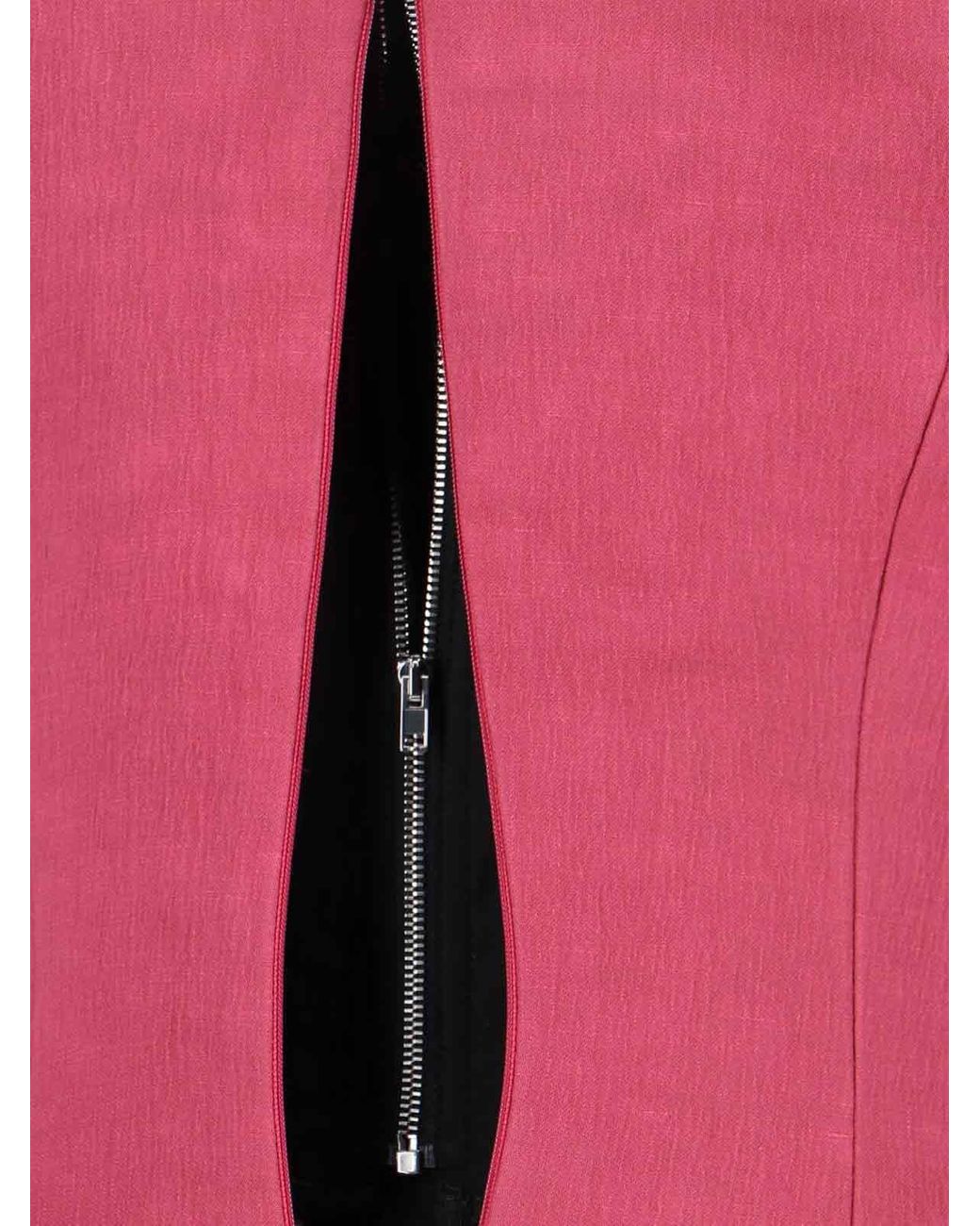 Calvin Klein Pink Midi Dress With Sweetheart Neckline