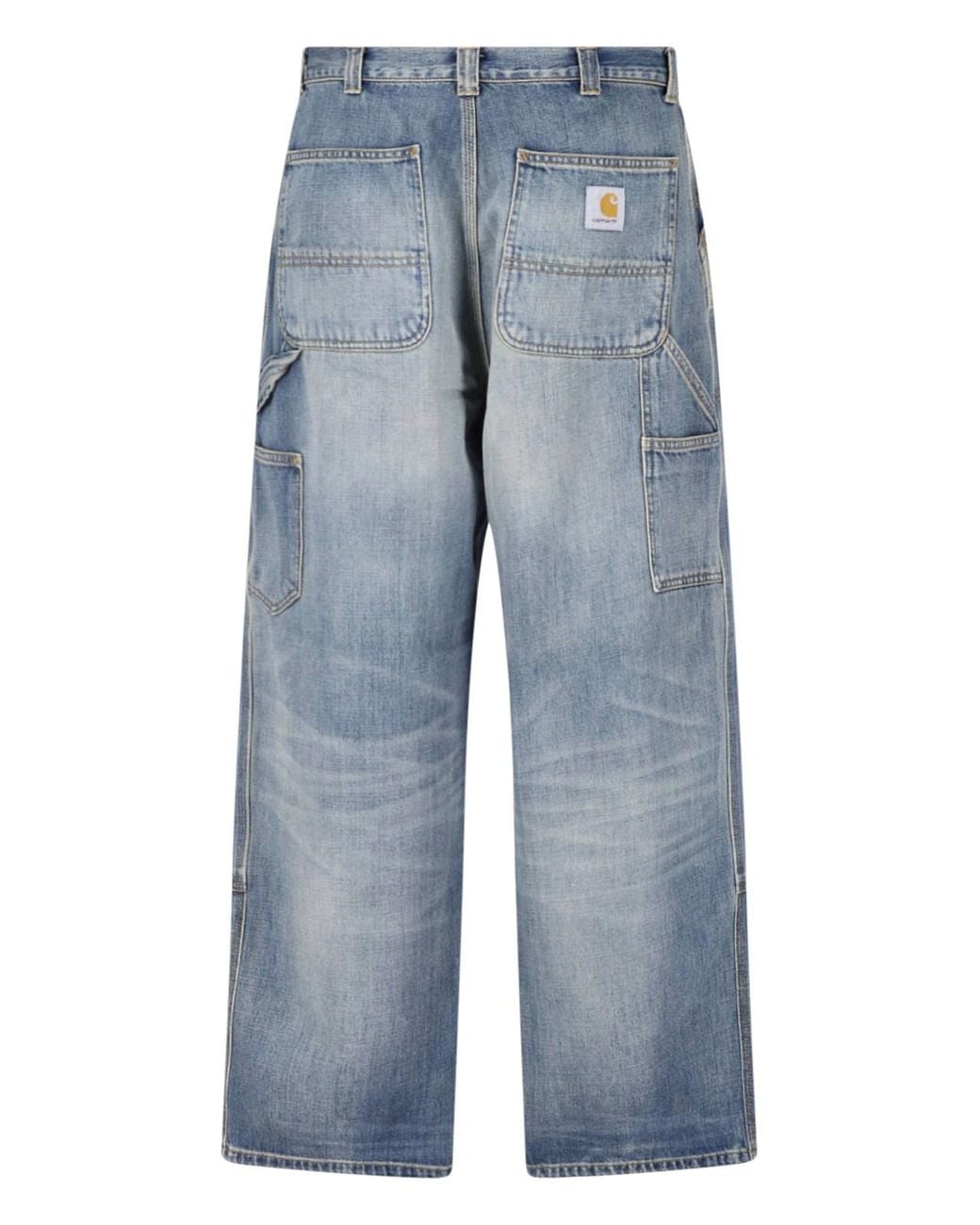 Carhartt Blue Pants "Brandon Double Knee" for men