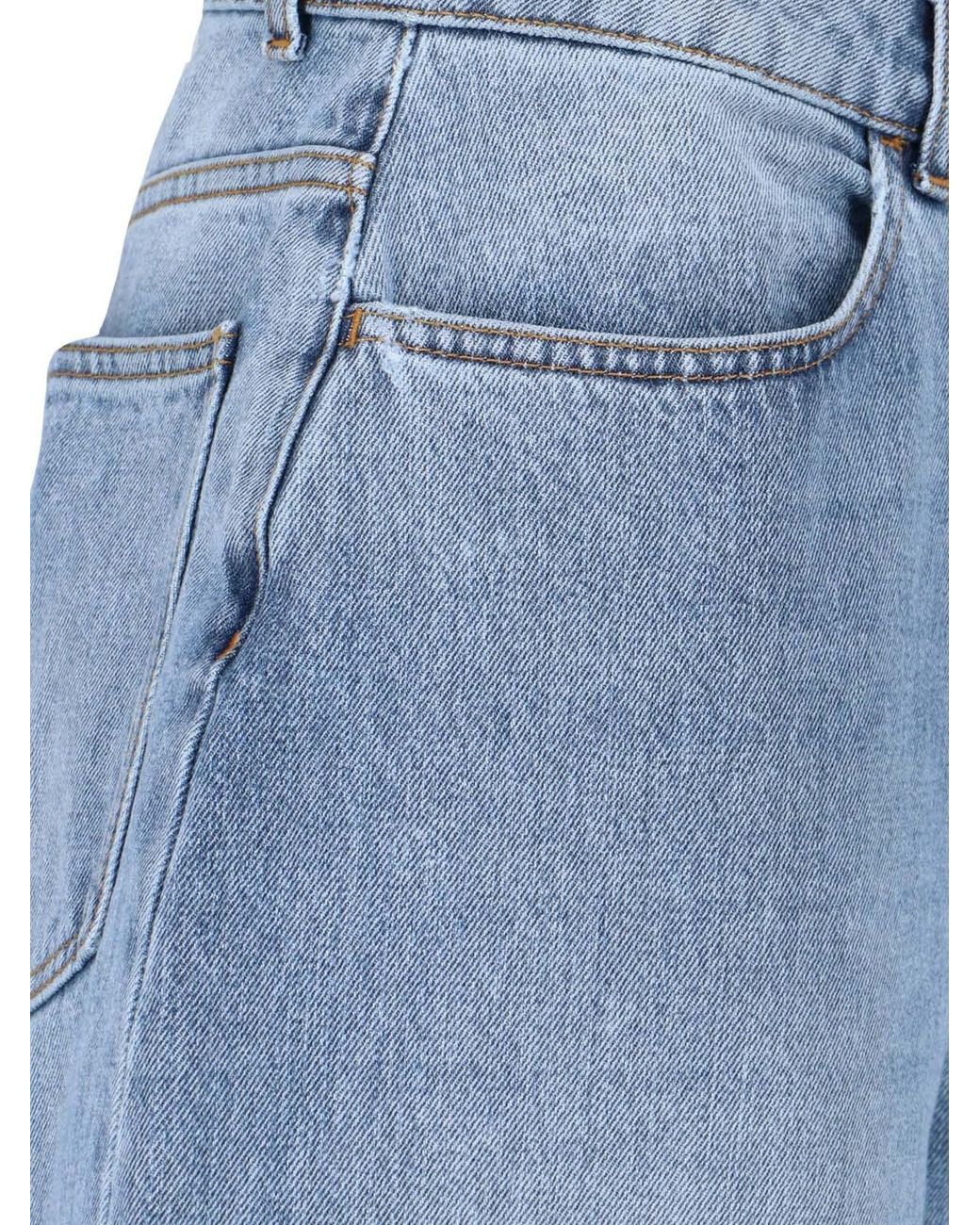 Rohe Blue Wide Rounded Jeans
