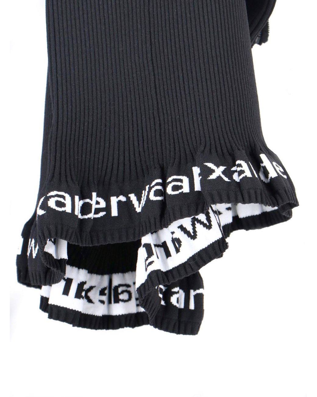 Alexander Wang Black Logo Midi Dress