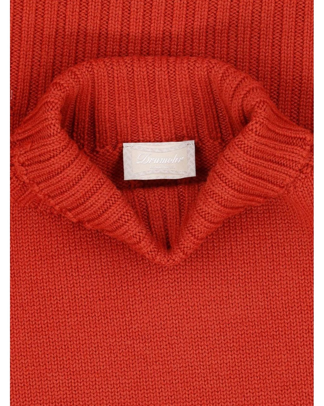 Drumohr Red Merino Wool Sweater