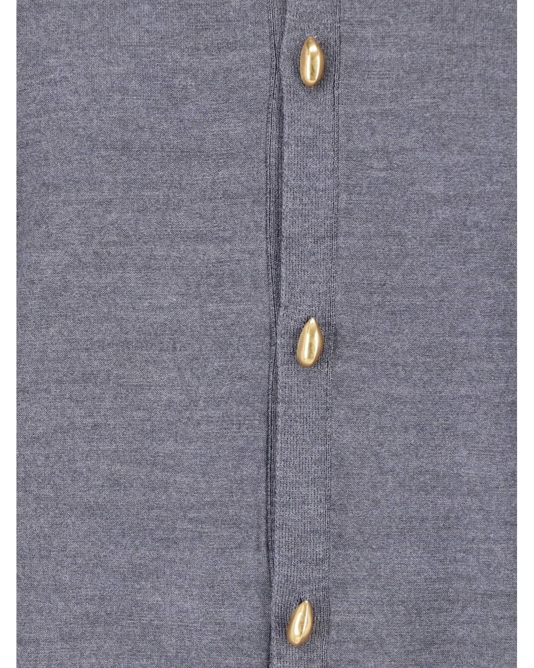 Bottega Veneta Blue Wool Cardigan