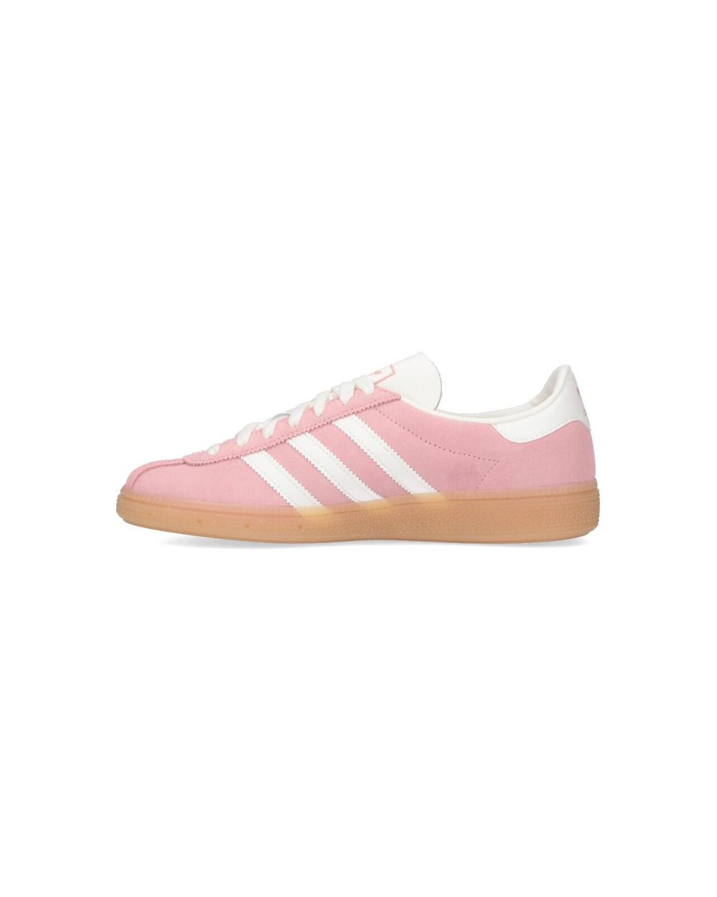 Adidas Pink Munich Leather Sneakers