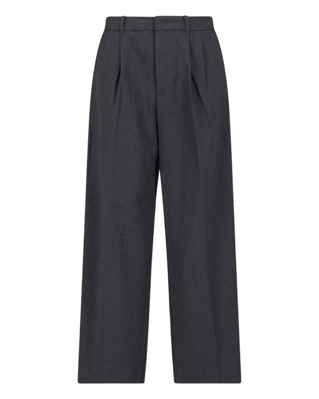 DUNST Blue Straight Tailored Trousers for men