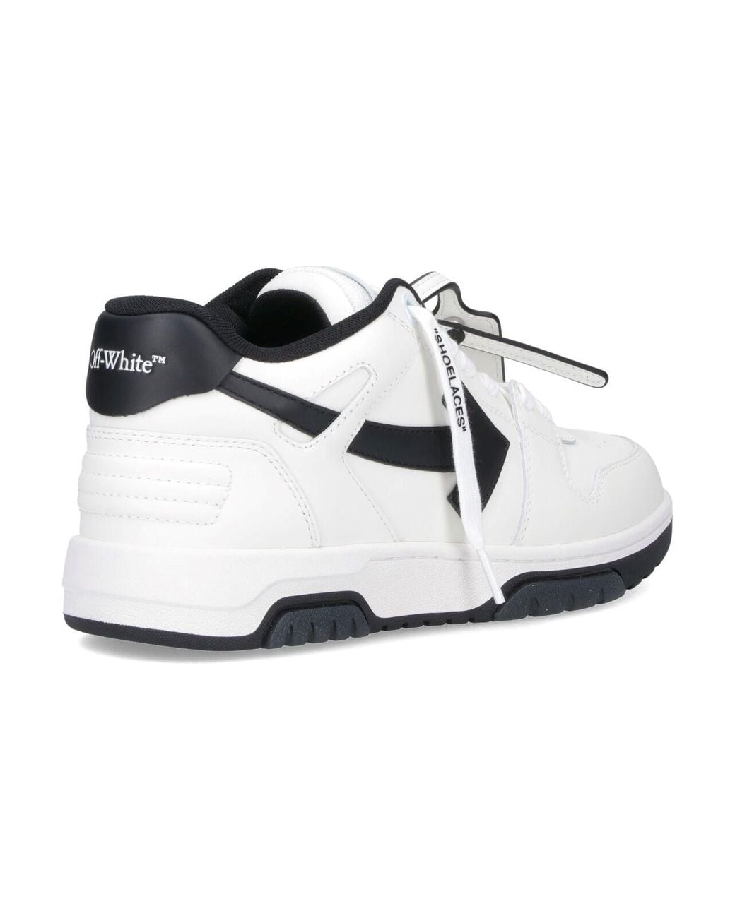 Off-White c/o Virgil Abloh White Low-Top Leather Sneaker With Arrow Detail for men