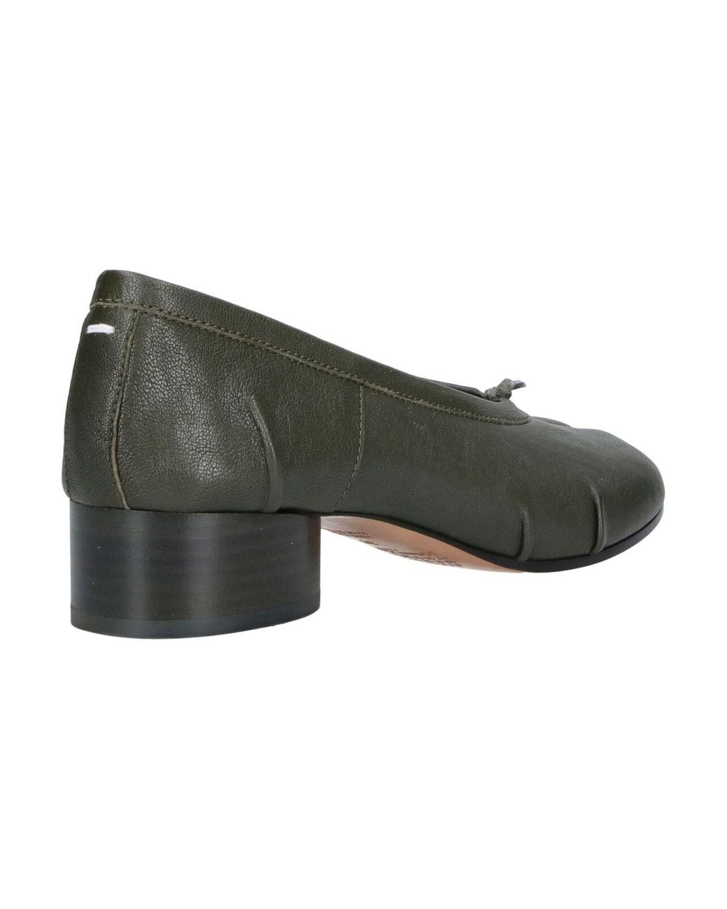 Maison Margiela Green Ballet Flats “Tabi”