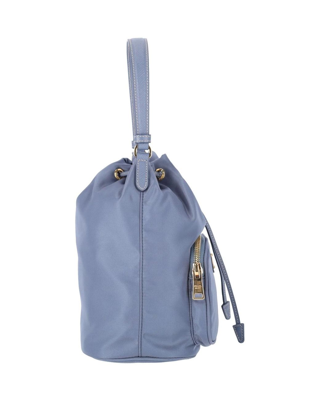 Prada Blue Bucket Bag "Duet"