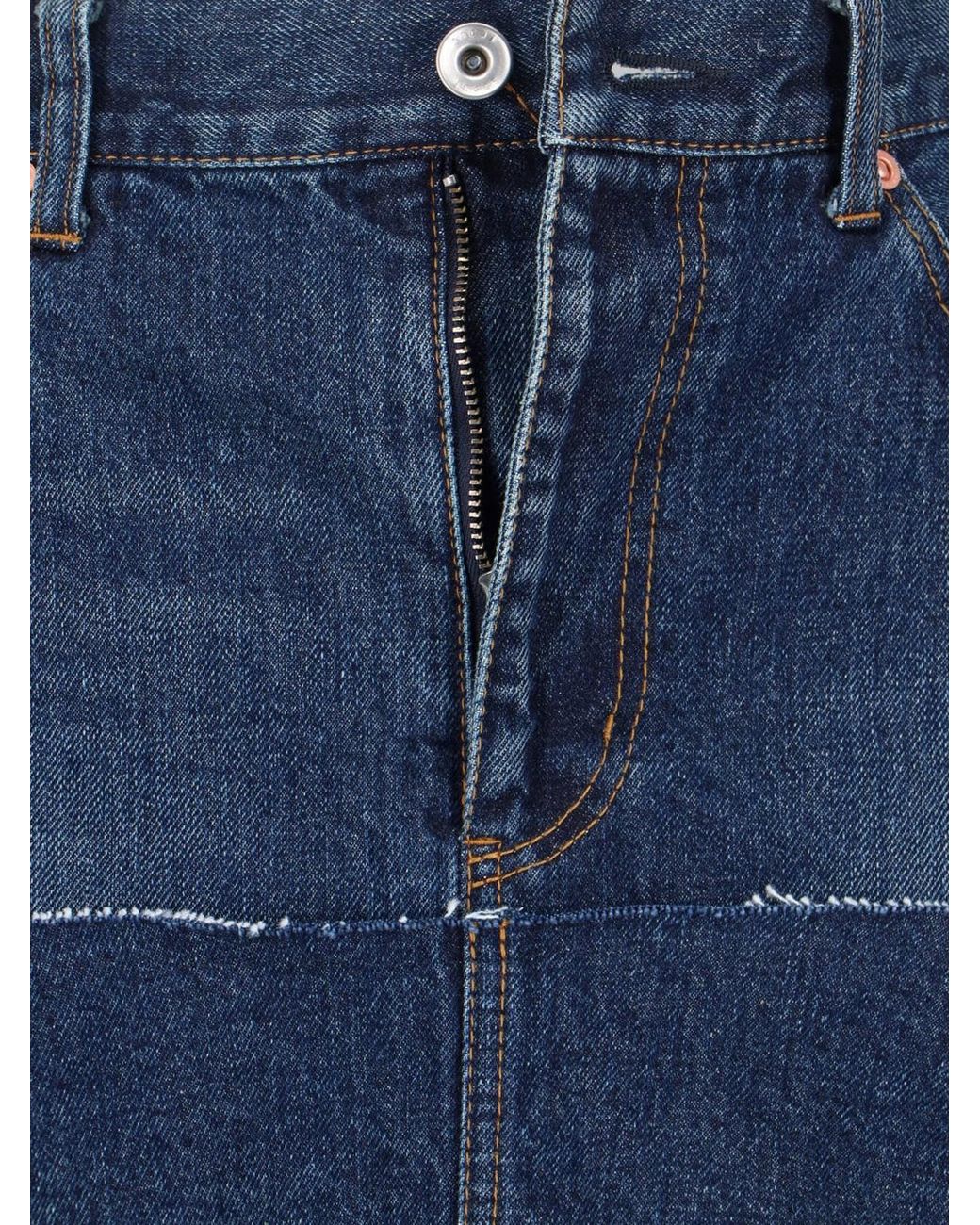 Sacai Blue Skirts Cotton